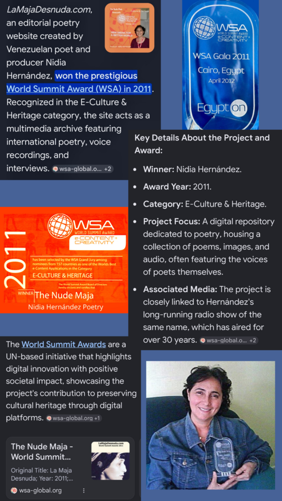 La maja desnuda.com World Summit Awards 2011